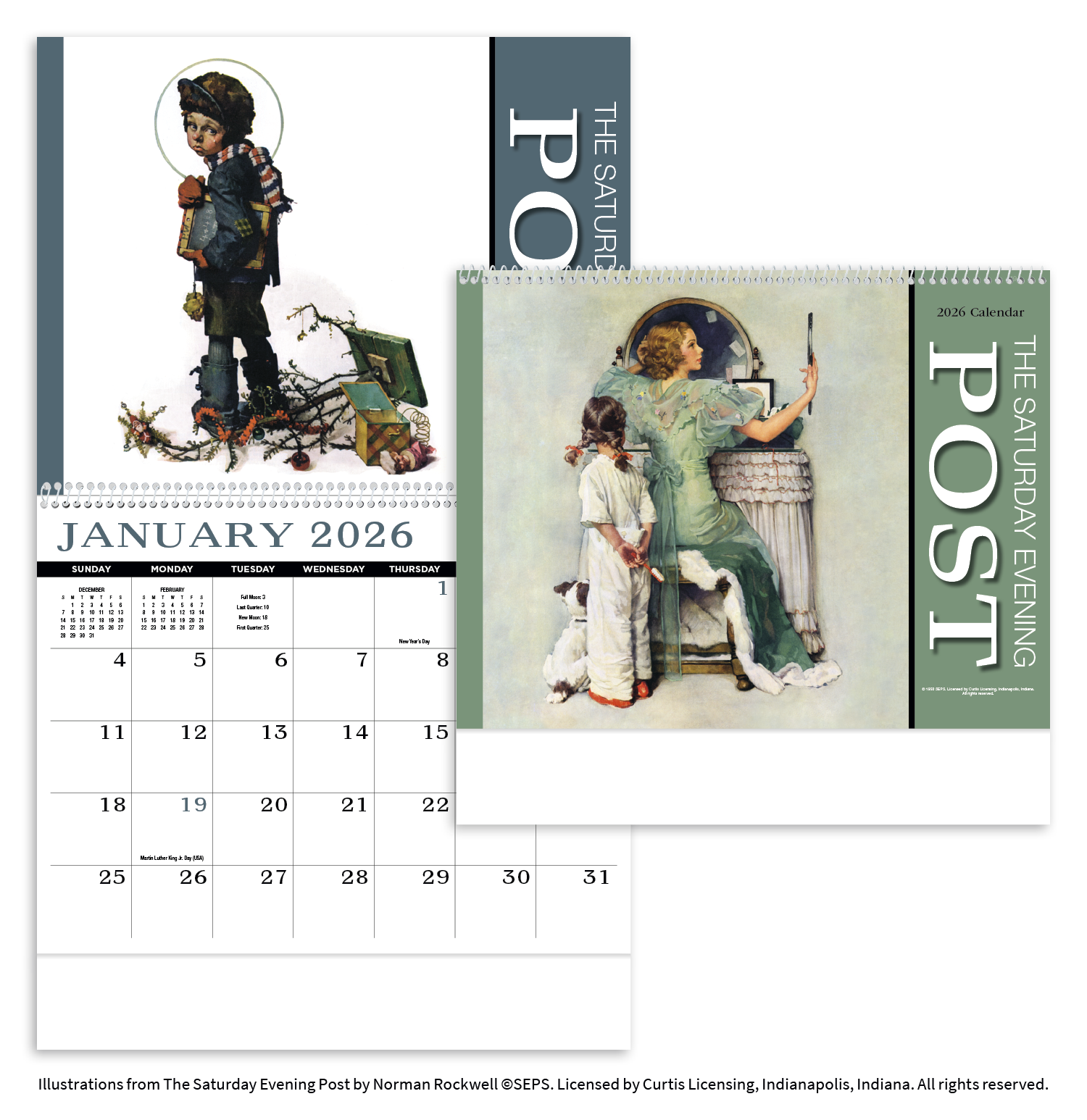 HotLine® Products Saturday Evening Post Appointment Calendar - Spiral 35