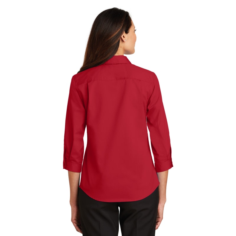 Port Authority Ladies 3/4-Sleeve SuperPro Twill Shirt. 10