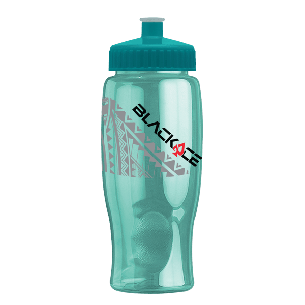 Rotation 27oz Transparent Contour Bottle w/Push-Pull Lid 15