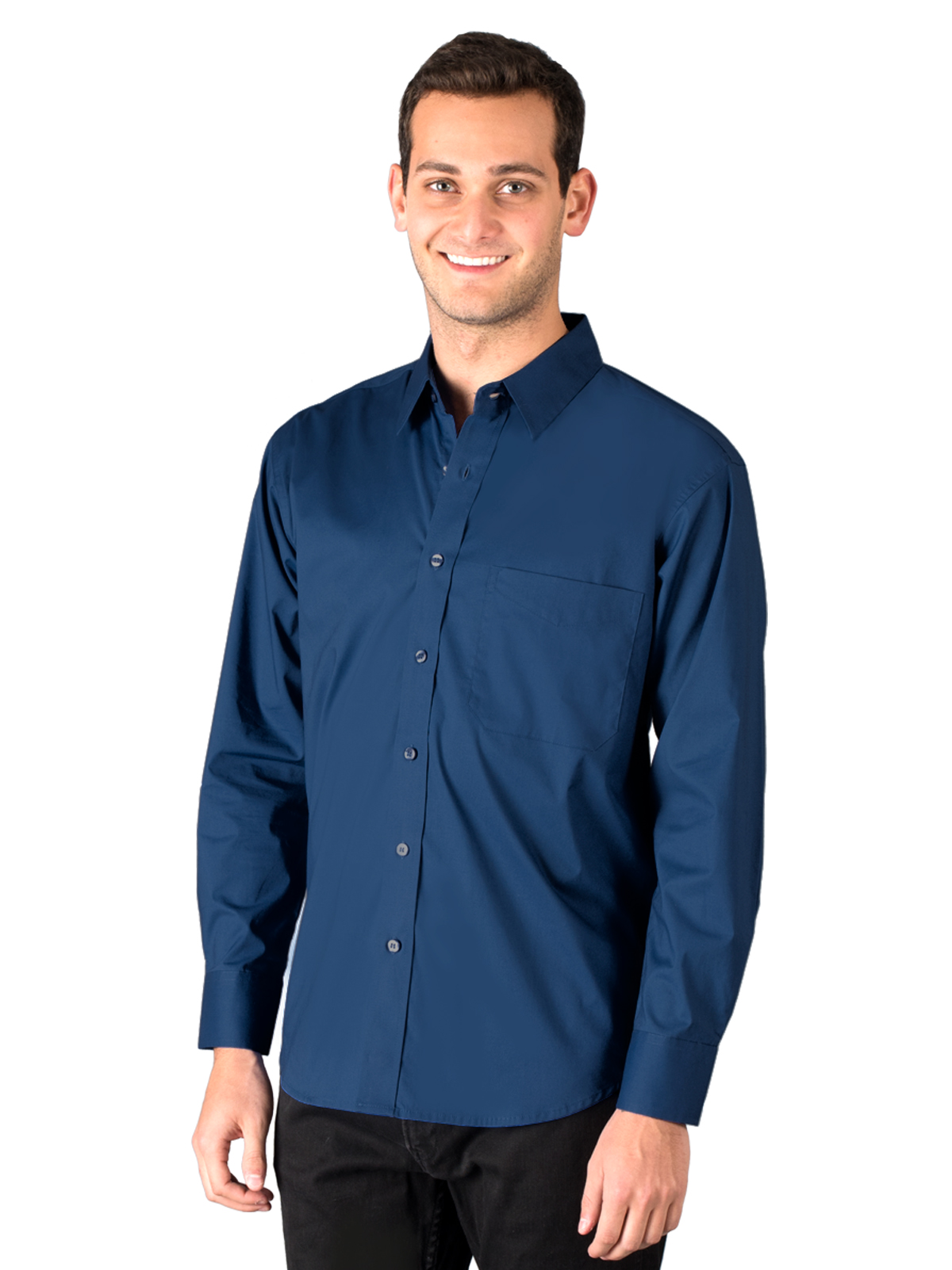 Blue Generation - Men's 1-Pocket Superblend Untucked Shirt 6
