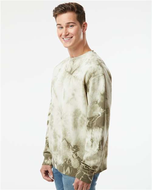 Unisex Midweight Tie-Dyed Crewneck Sweatshirt - PRM3500TD 49