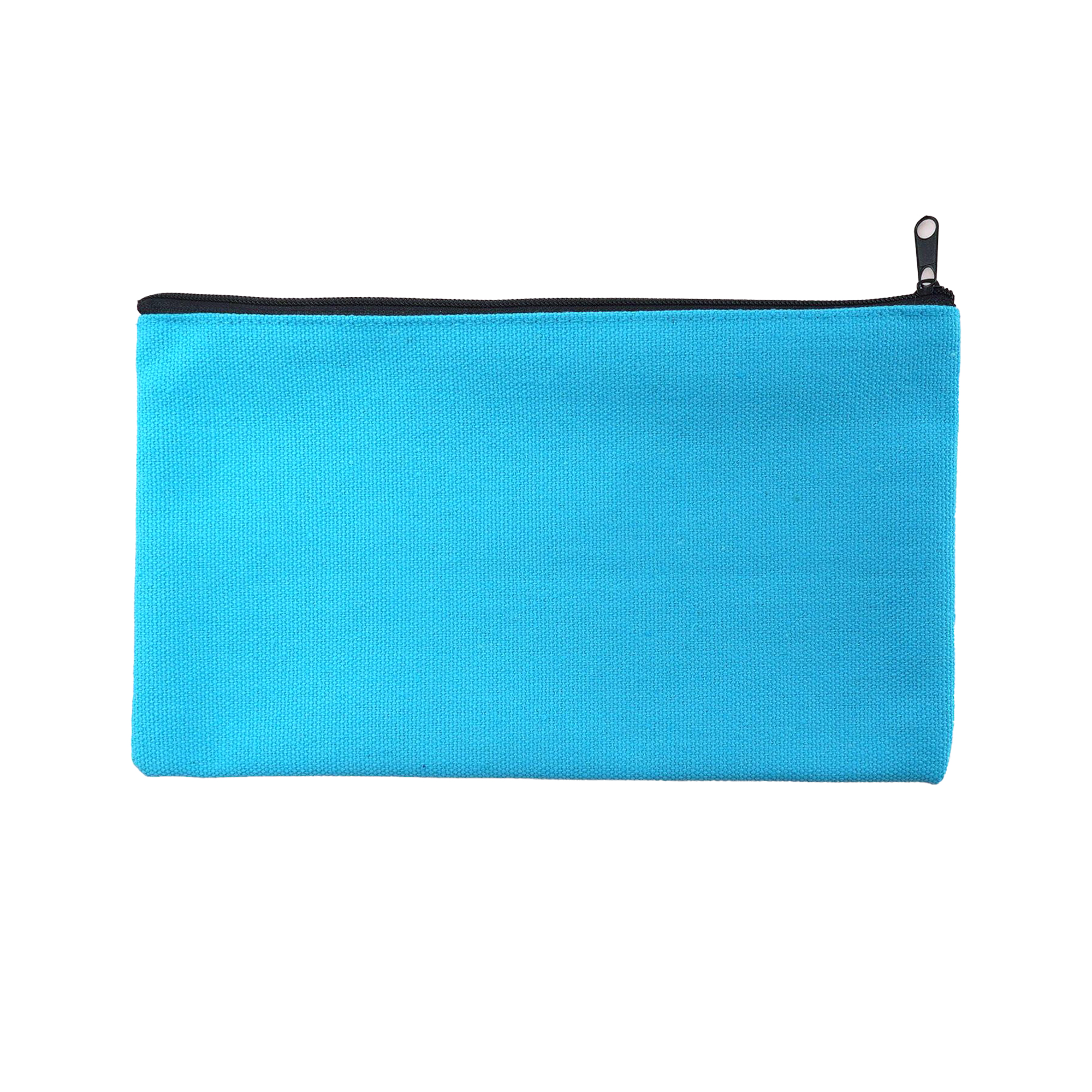 7.9" x 4.7" Canvas Zipper Pouch Pencil Makeup Coin Bag 8