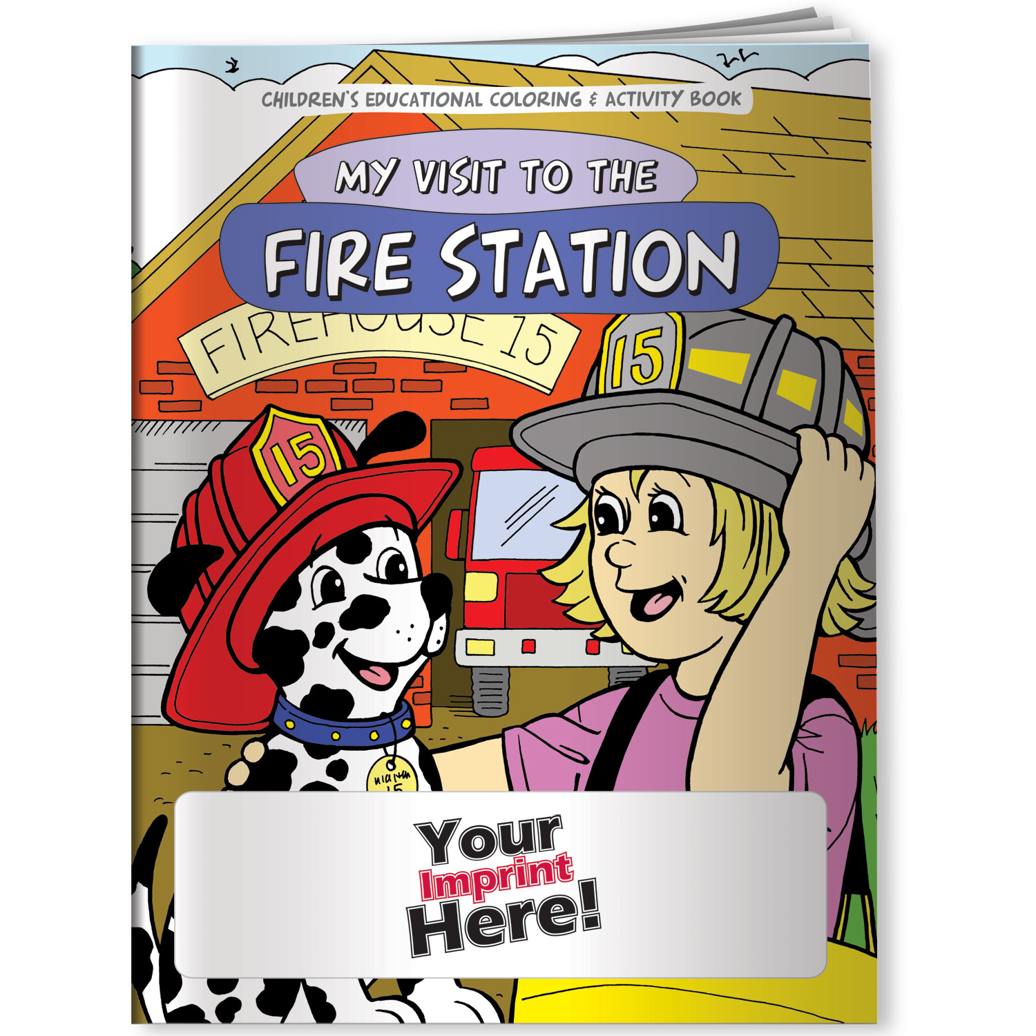 Combo Pack - CB1077 Coloring Book & 4-Pack of Crayons (Imprinted) in a Poly Bag 2
