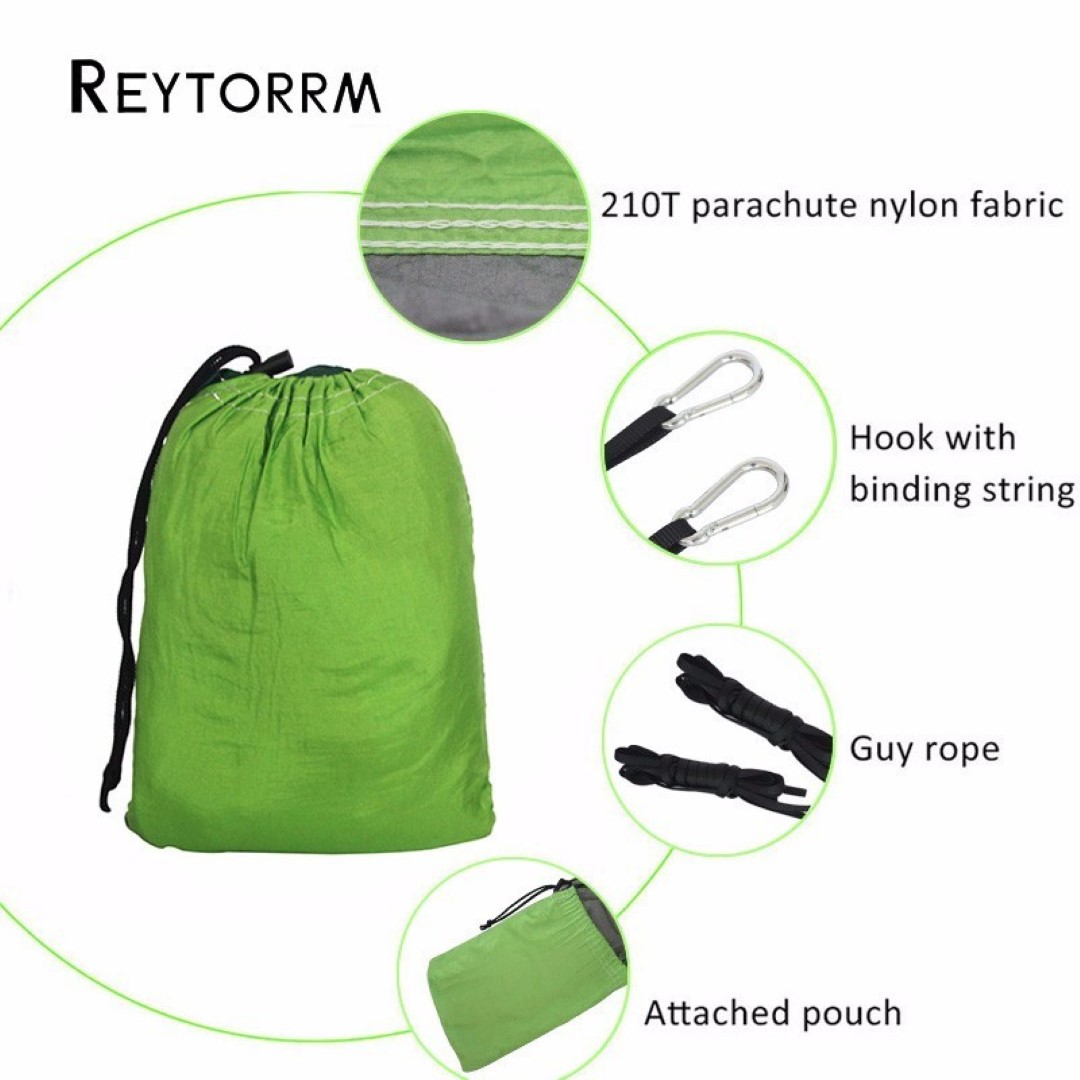 One Person Portable Hammock with Tree Straps 3