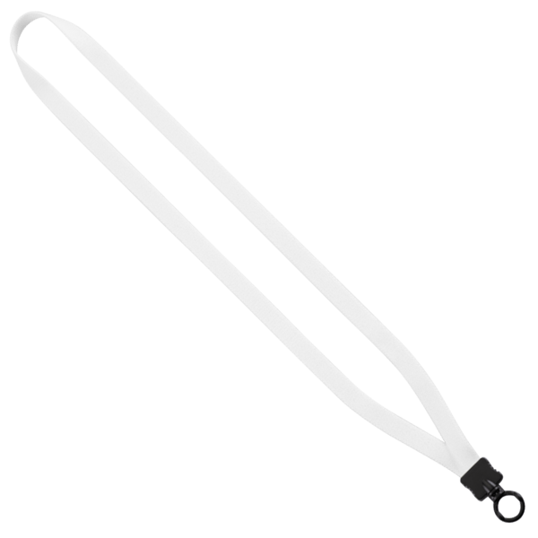 1/2" Dye-Sublimated Stretchy Elastic Lanyard with Plastic Clamshell and Plastic O-Ring 2