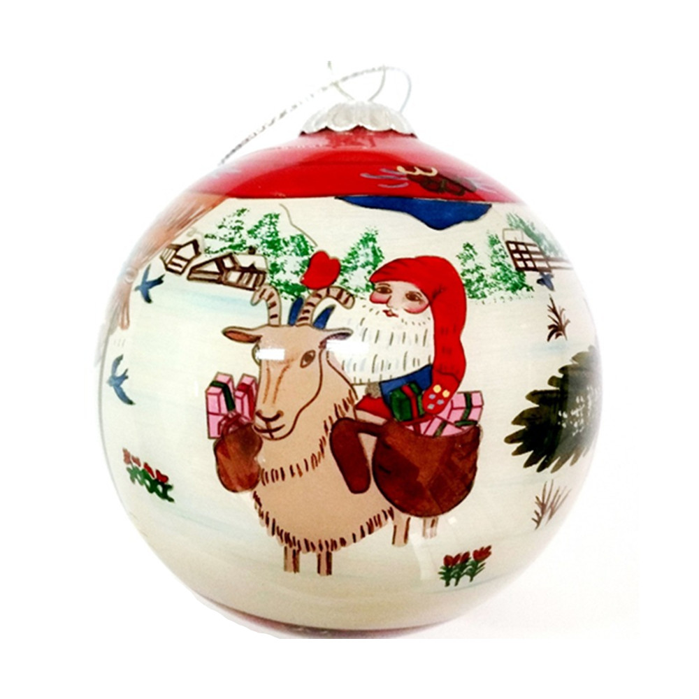 Hand Drawing Glass Christmas Ball 5