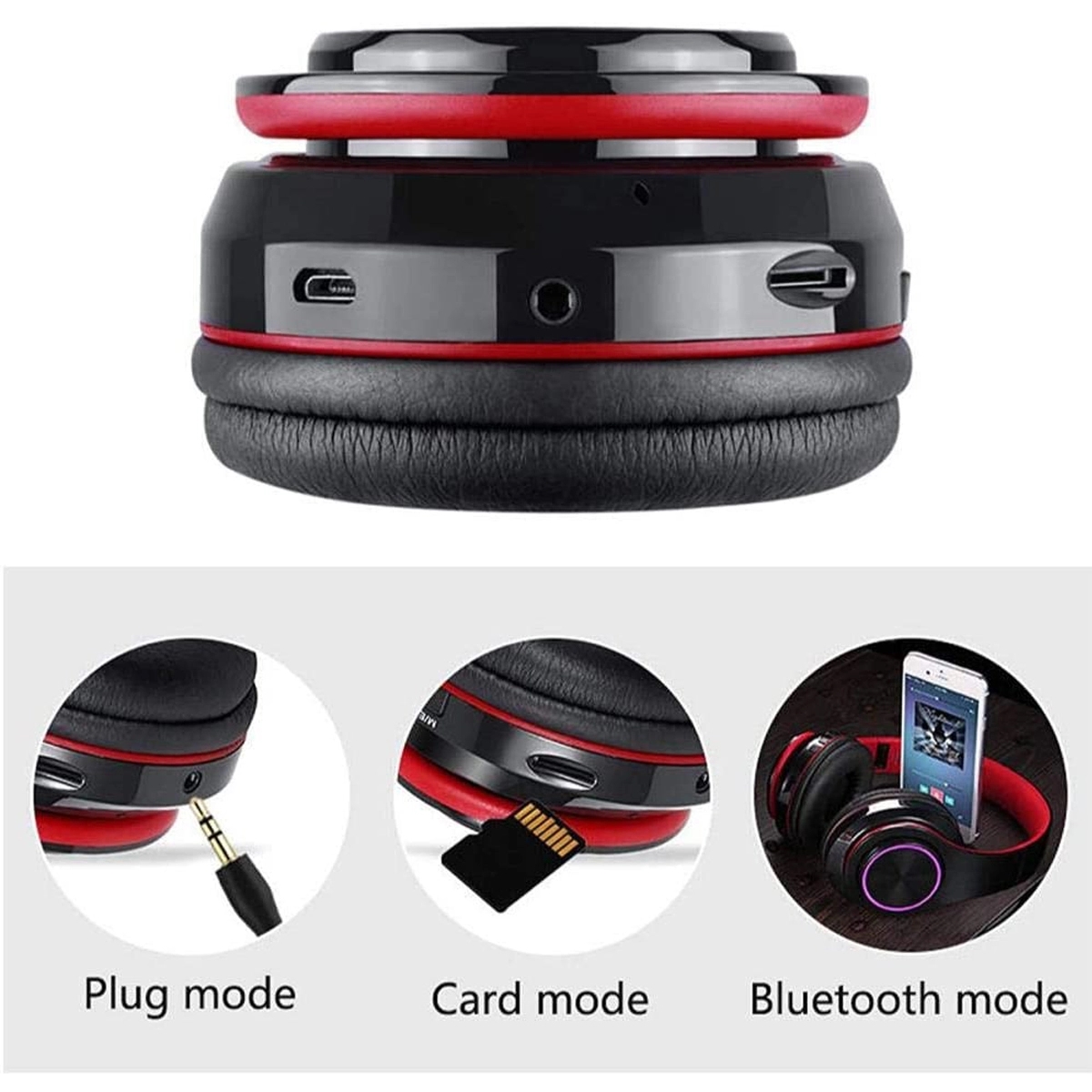 Wireless Foldable Headphones with Microphone 2