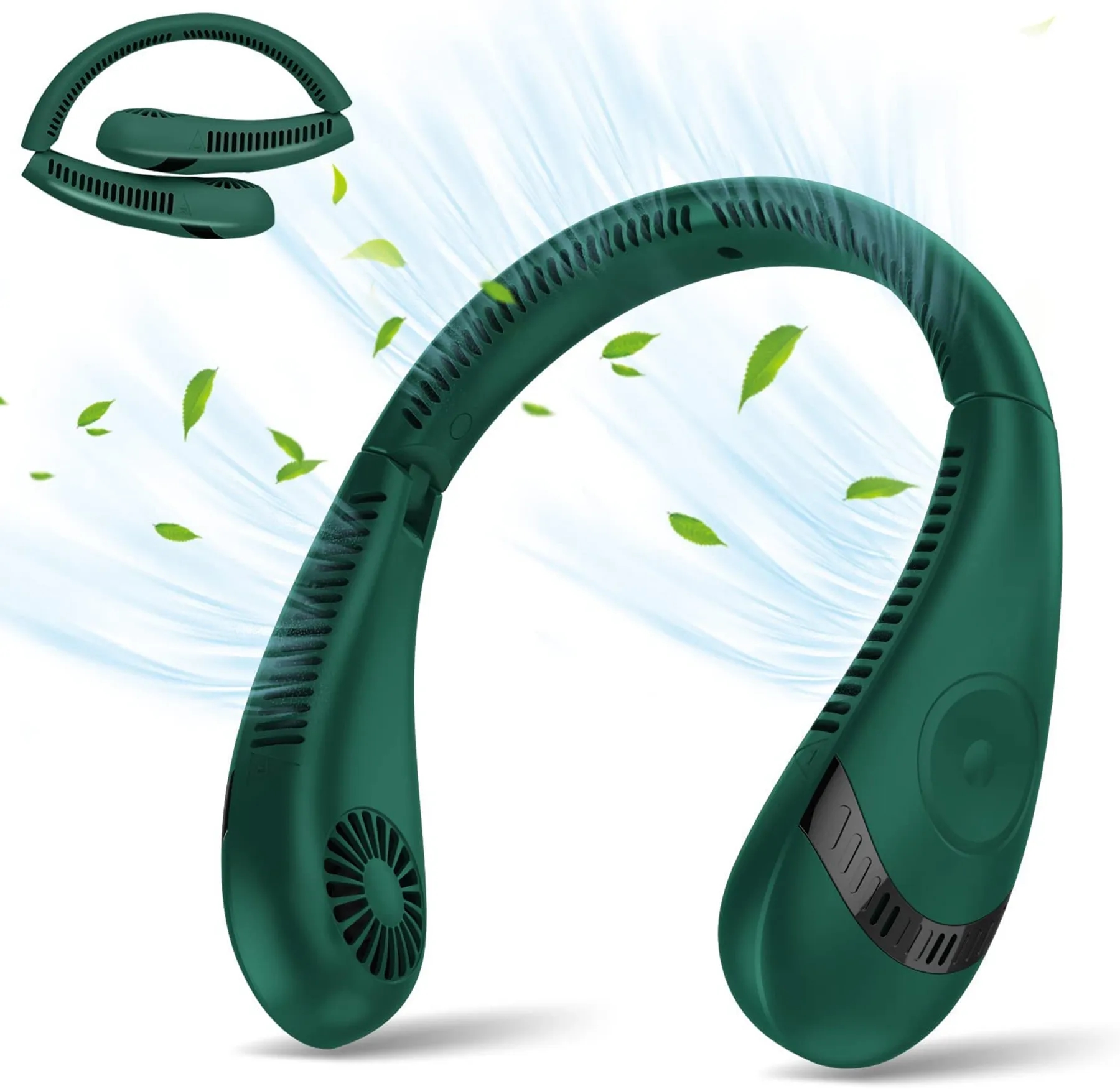 4000 mAh Foldable Summer Hanging Neck Fan 3