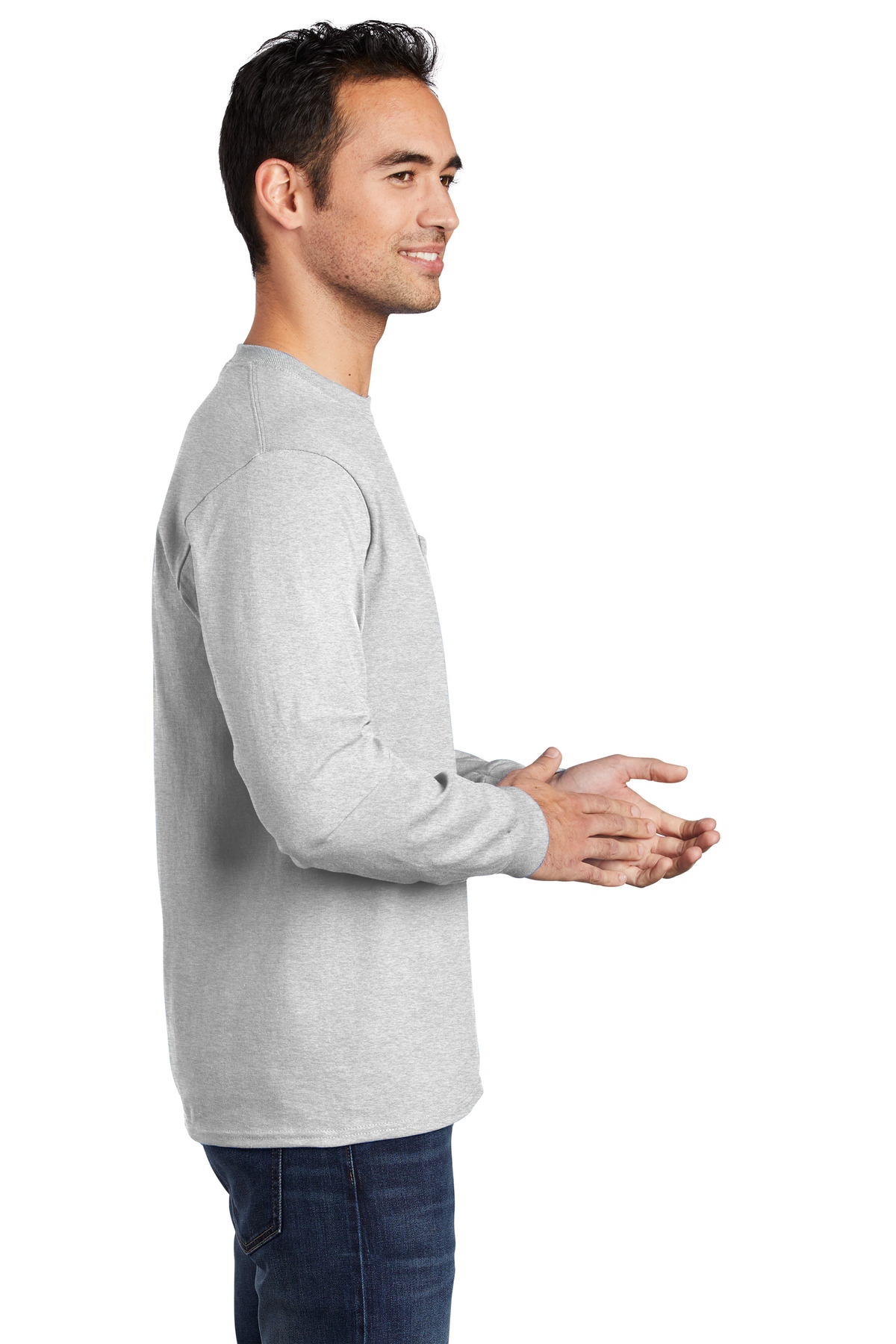 Tall Long Sleeve Essential Pocket Tee