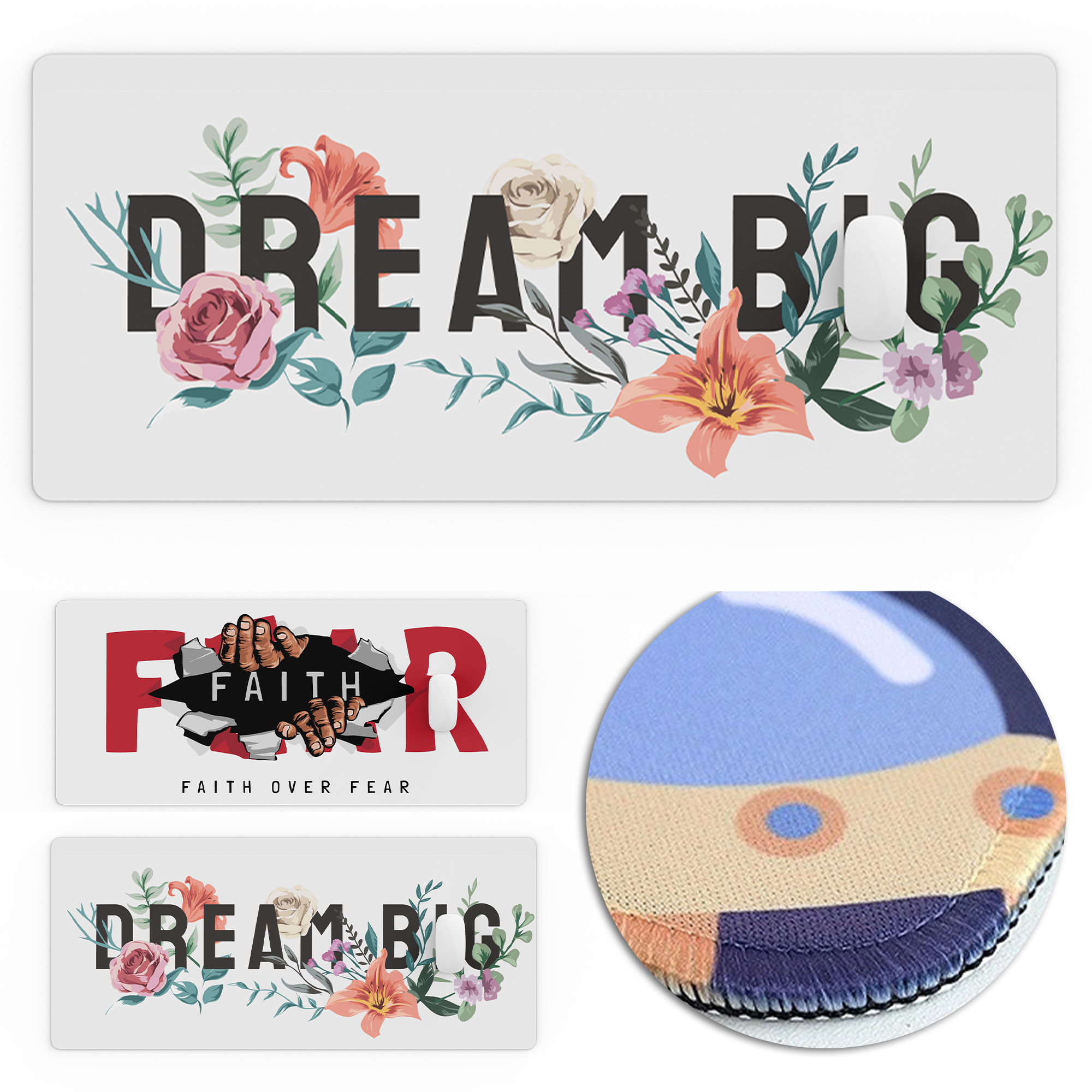 Office Desk Mouse Pad Custom MOQ 100PCS 3