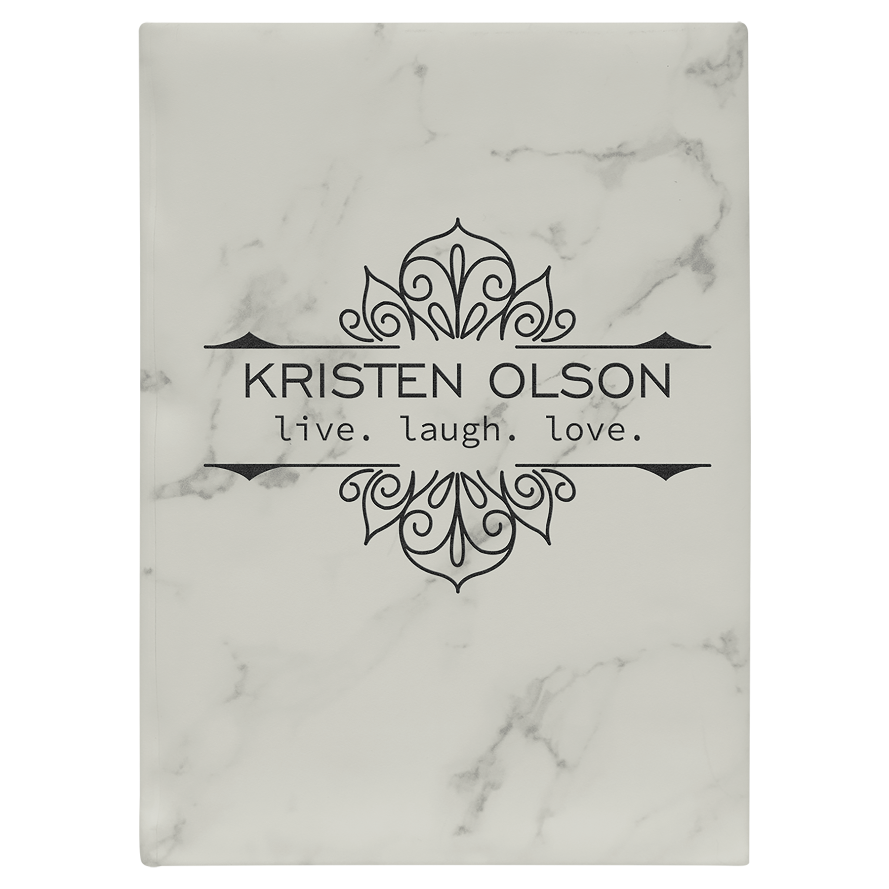 Laser Engraved Leatherette Unlined Journal (7"x 9.75") 15