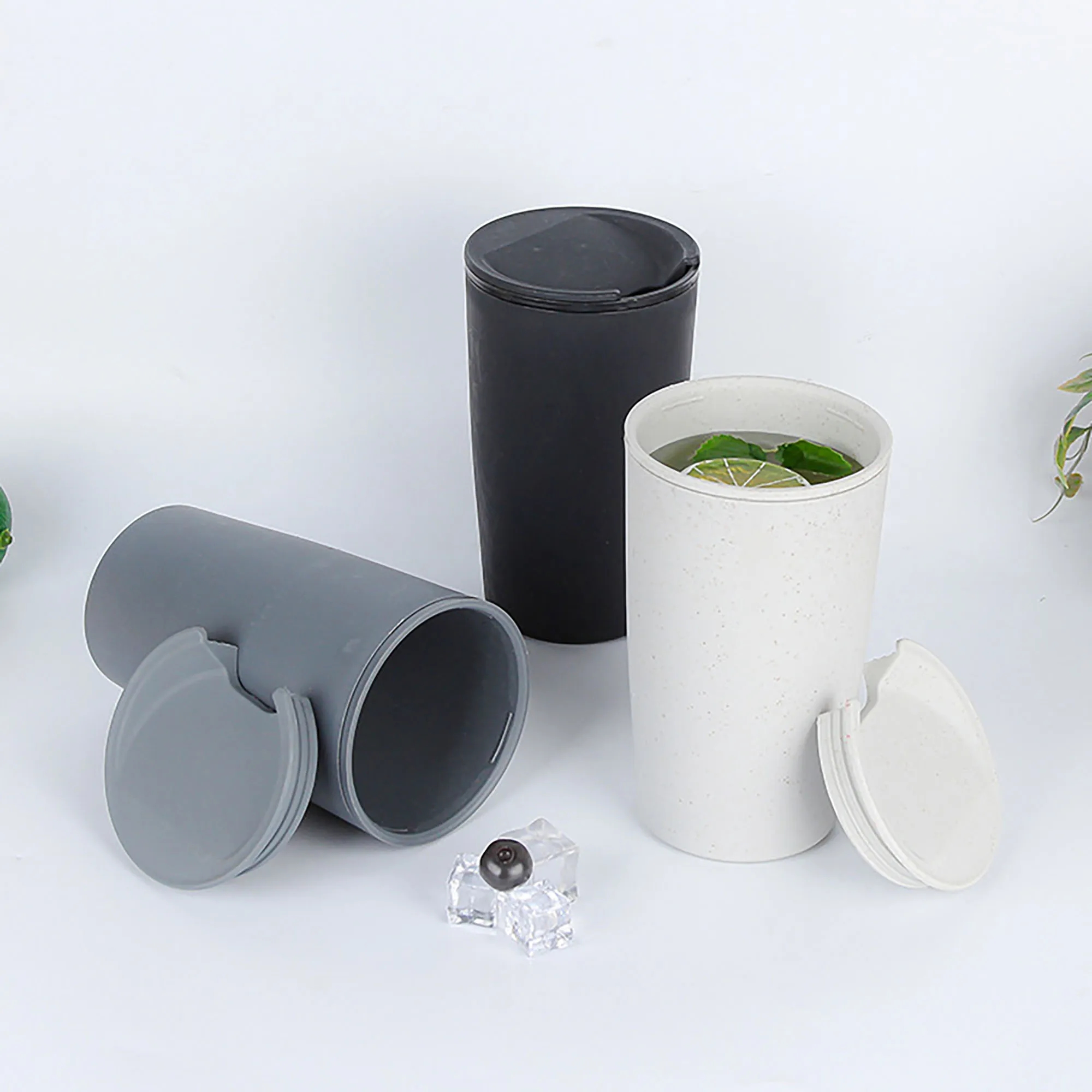 Plastic Coffee Cup With Logo For Drinking, Coffee 4