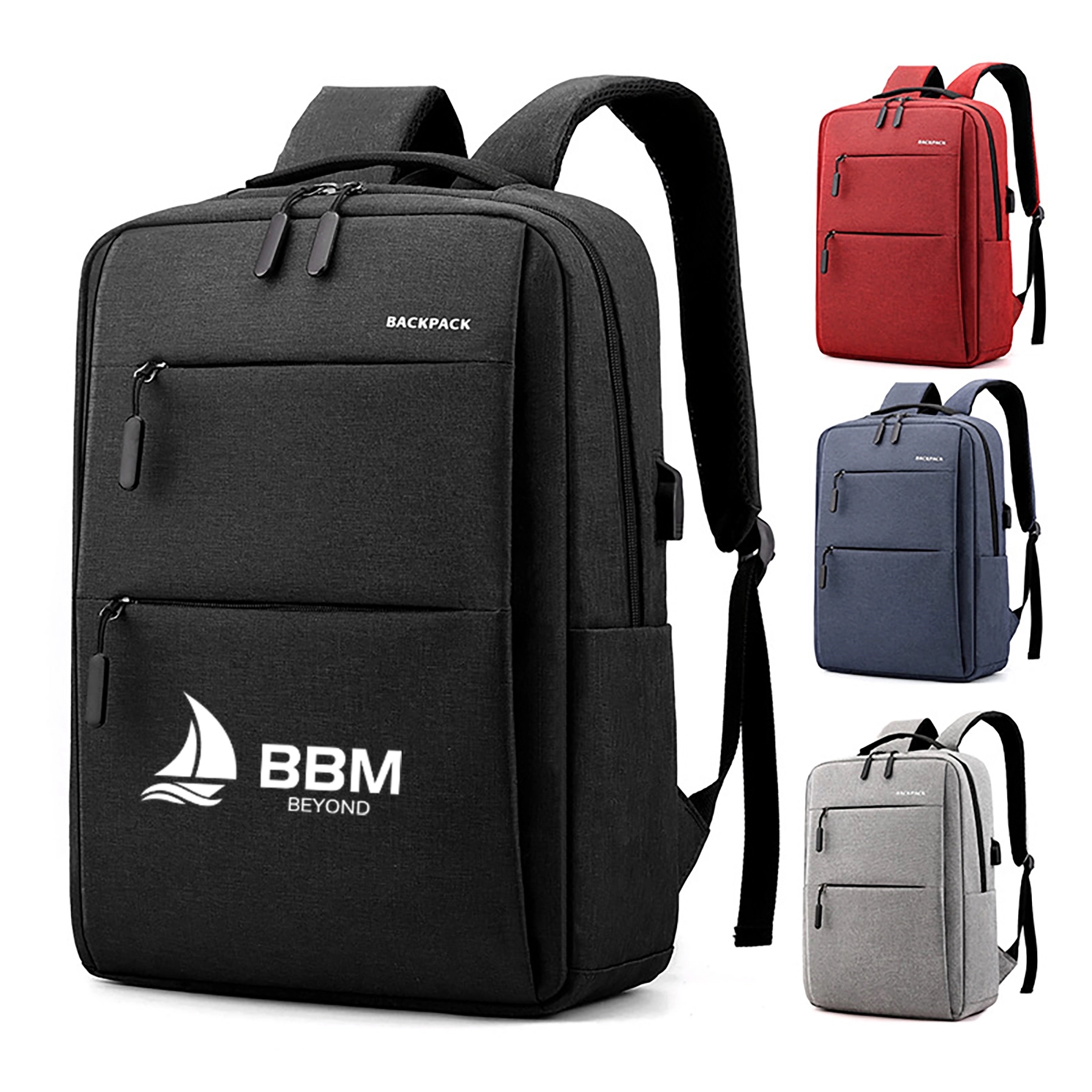 Computer Business Backpack with Usb Charging Port 1