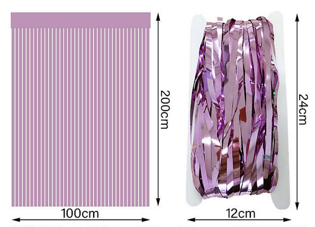 Party Backdrop Christmas Decorations Foil Fringe Backdrop Curtains 11