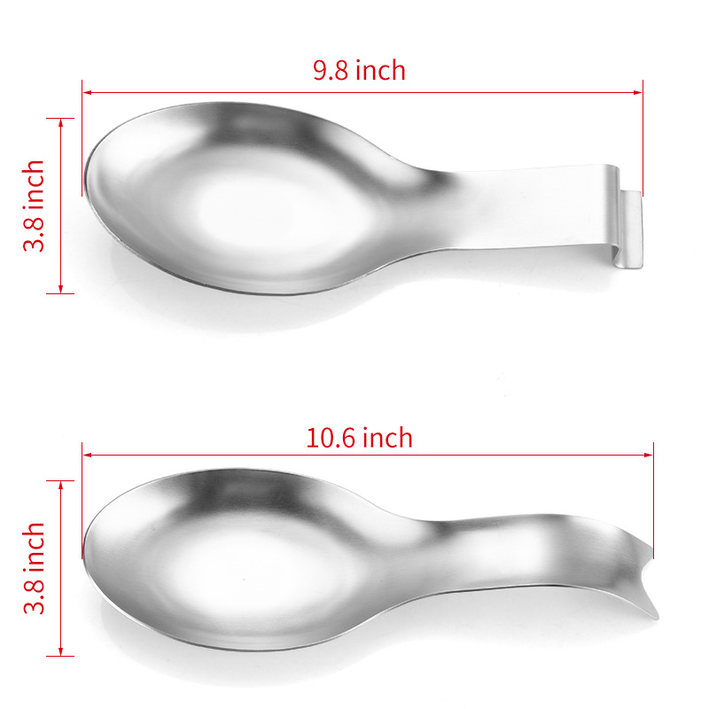 Stainless Steel Spatula Ladle Holder Large Size Spoon Rest 3