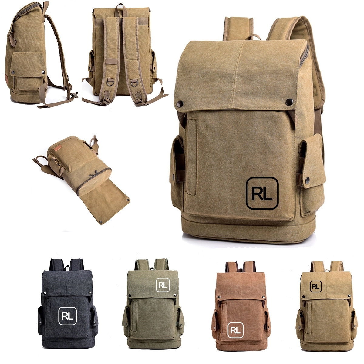 Vintage Canvas Backpack 4