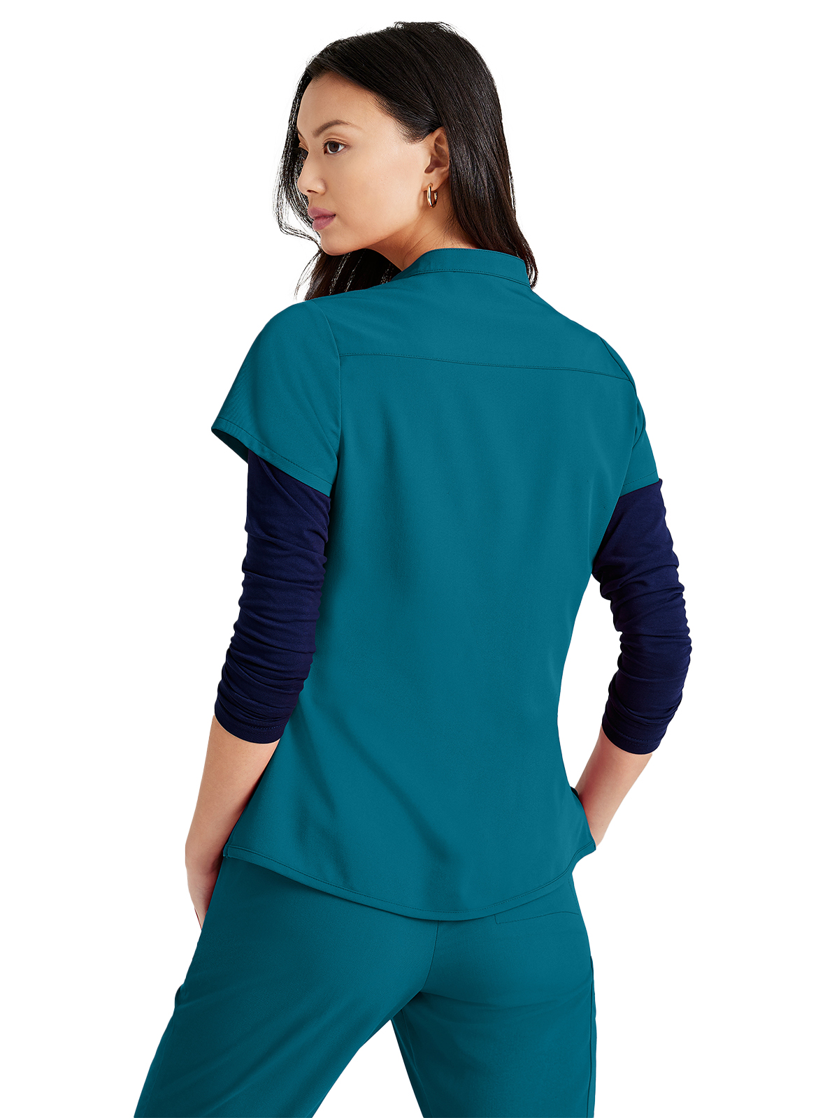 Barco Unify - Women's One-Pocket Henley Style Mission Scrub Top 22