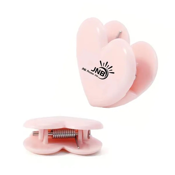 Adorable Heart Shaped Memo Clip Holder/Paper