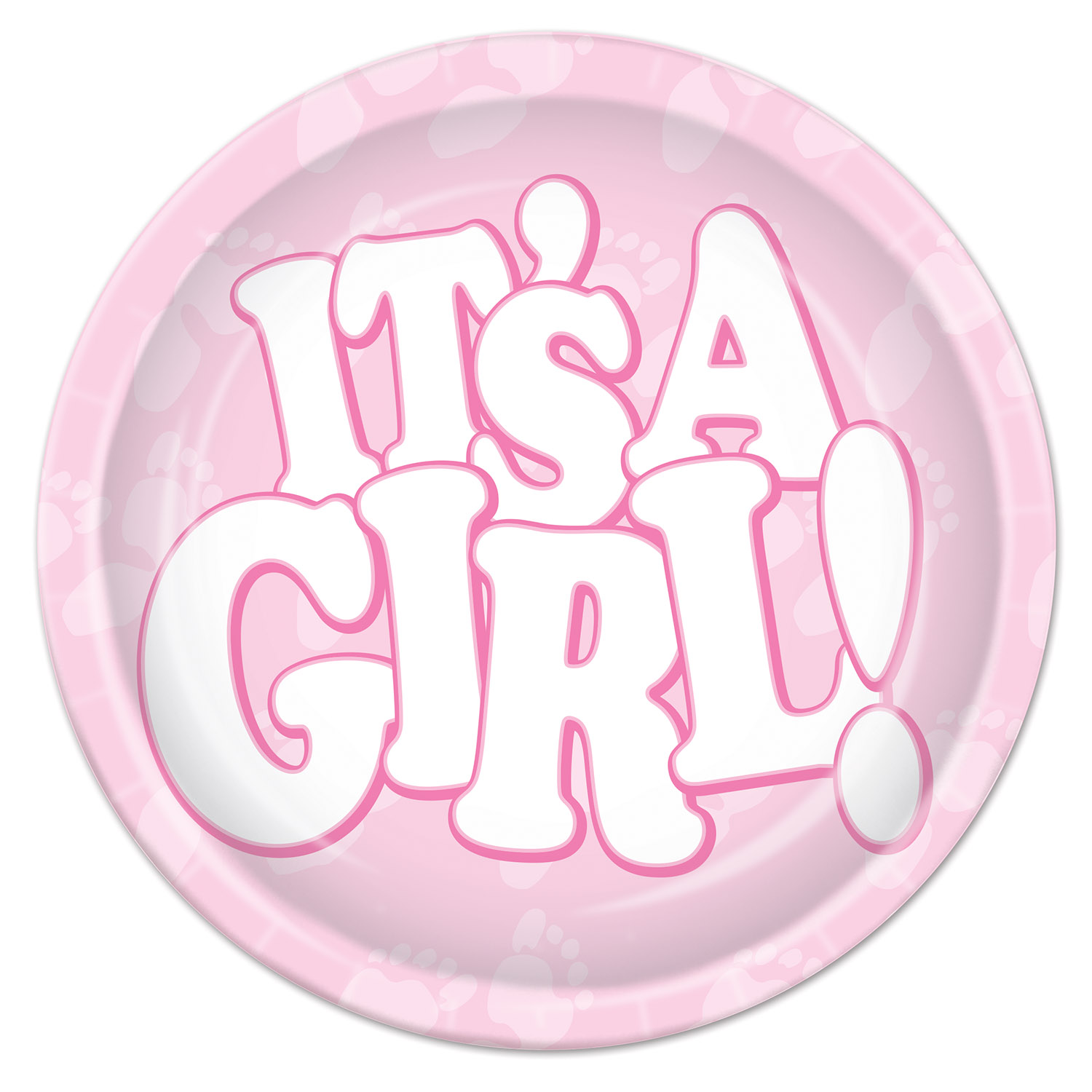 It's A Girl! Plates