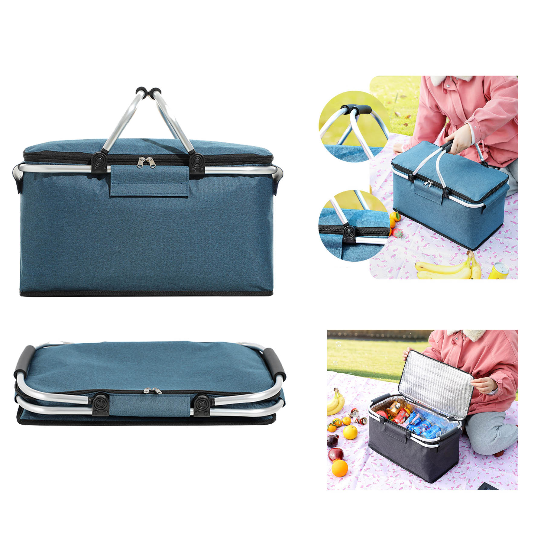 Foldable Insulated Picnic Basket 3