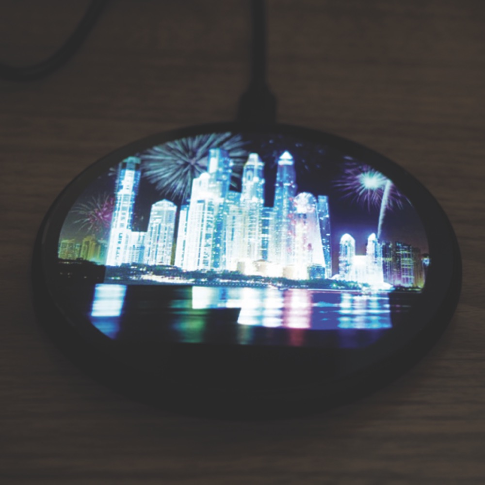 Logo Bright "Glass" Fast Speed Wireless Charger 9