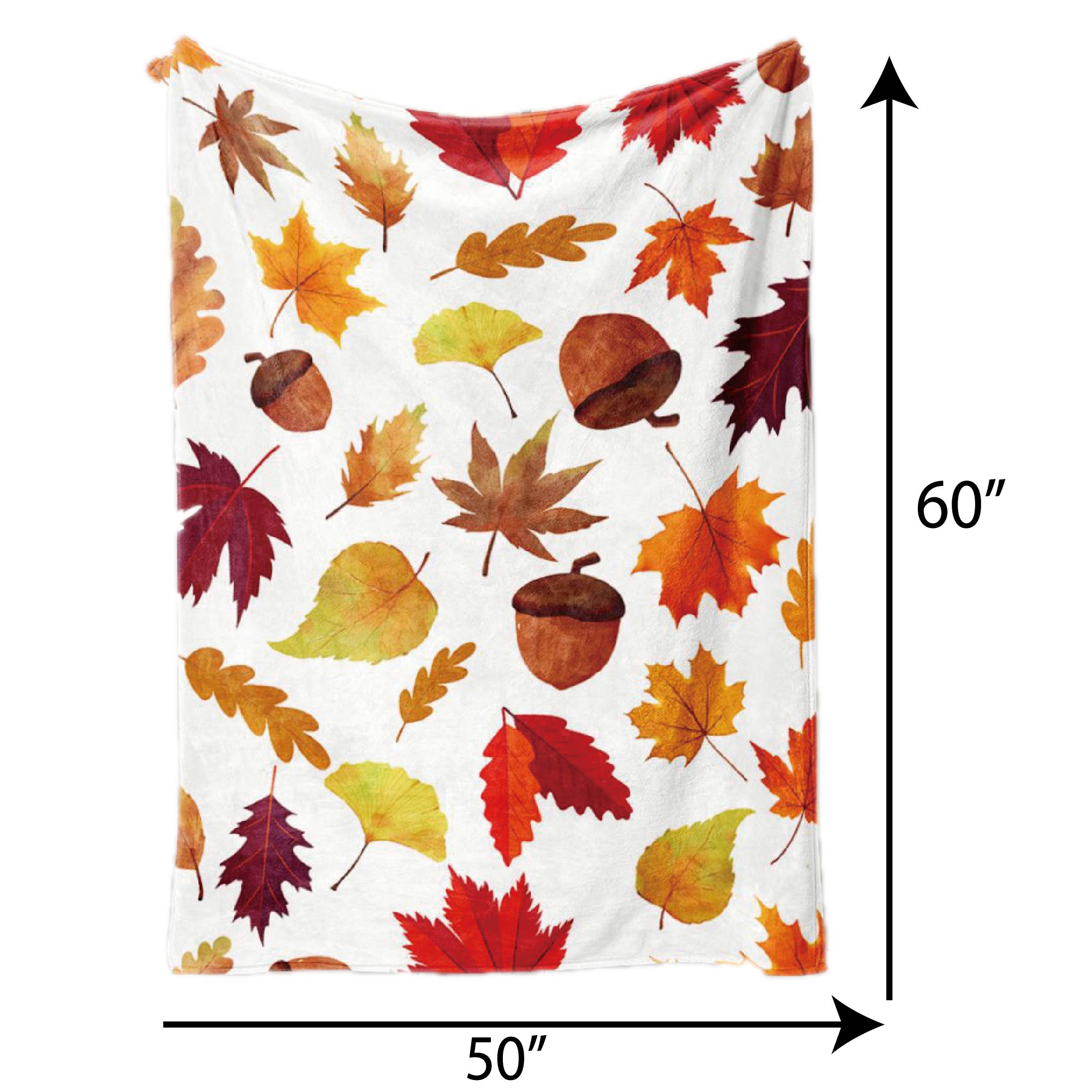 Print Plush Flannel Blanket,50x60in 1