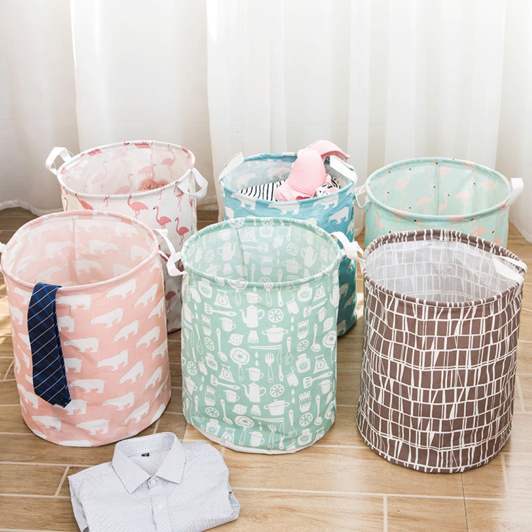 Drawstring Clothes Hamper 7