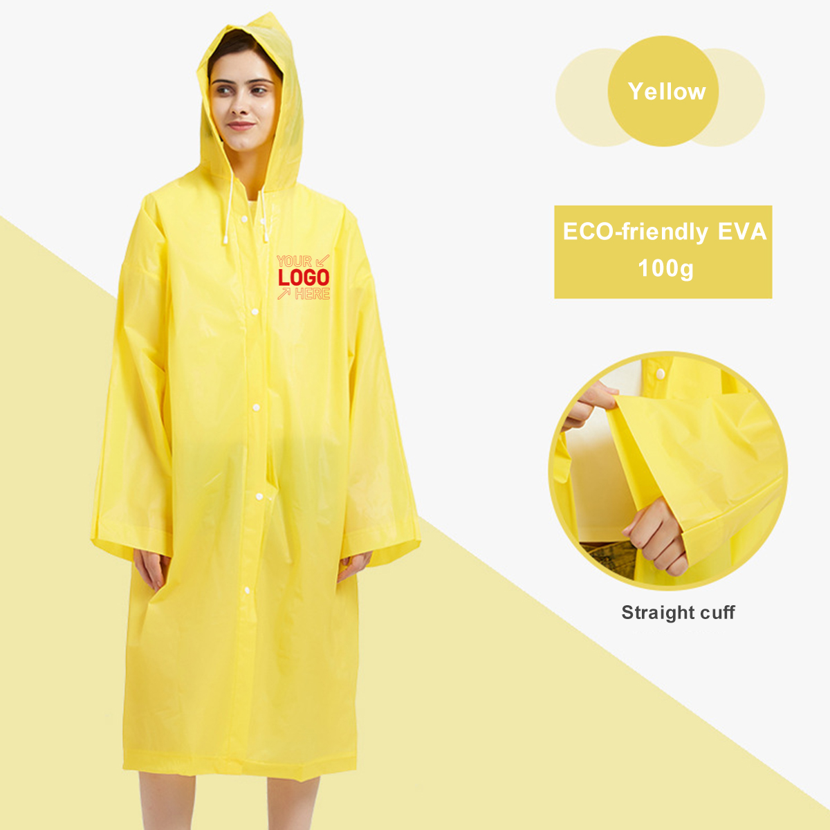 Transparent Reusable EVA Raincoat 6