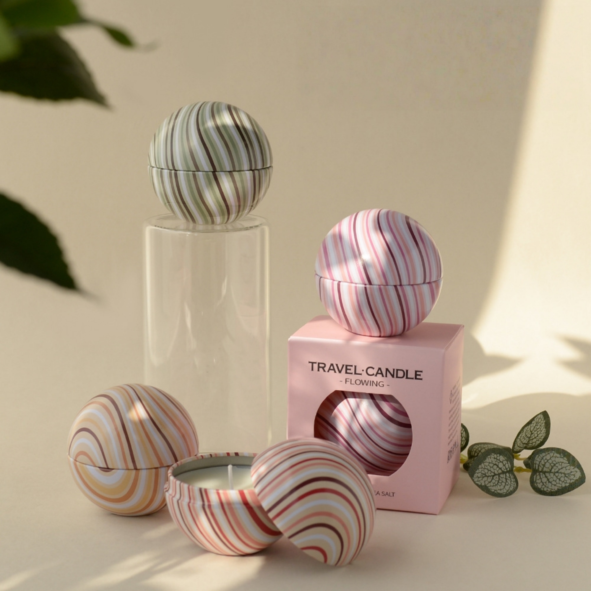 Striped Sphere Scented Candle Aroma Candle 5