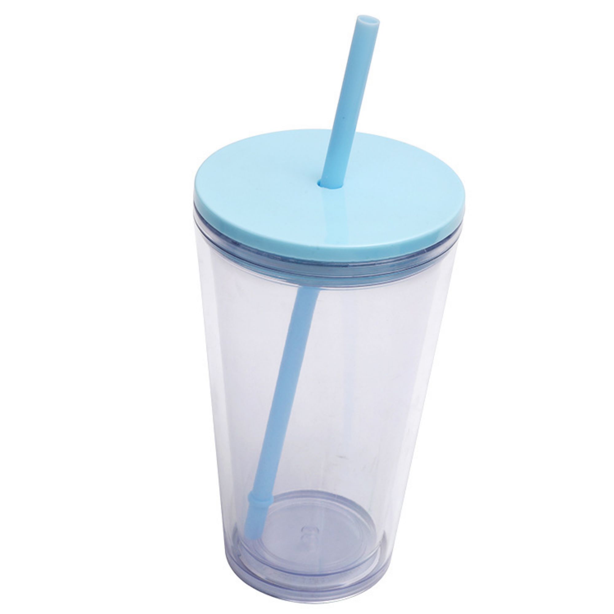 16 oz Fashion Double Layer Straw Cup 4