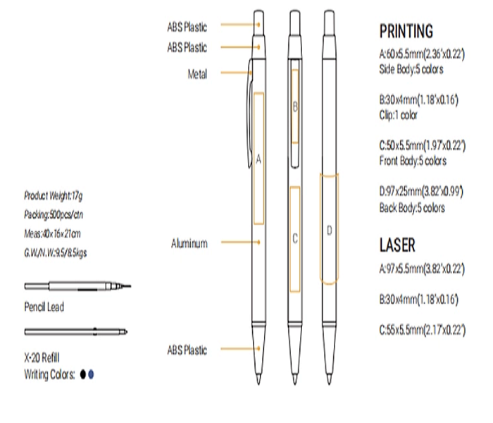 Slim Matte Metal Click Ballpoint Pen 1