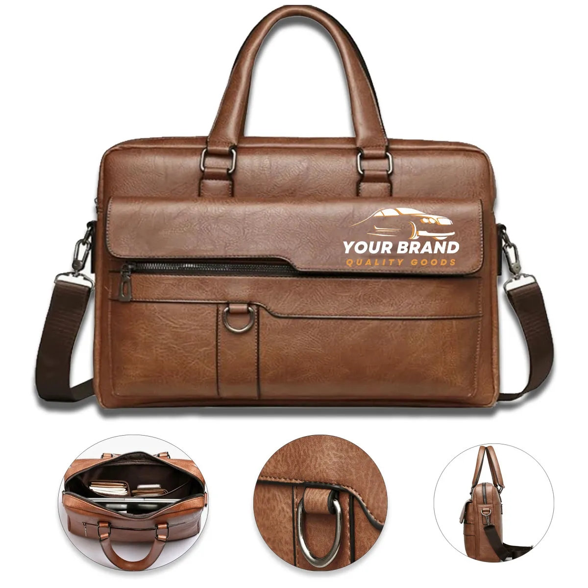 Waterproof Retro Business Travel Men's Handheld Briefcase 2