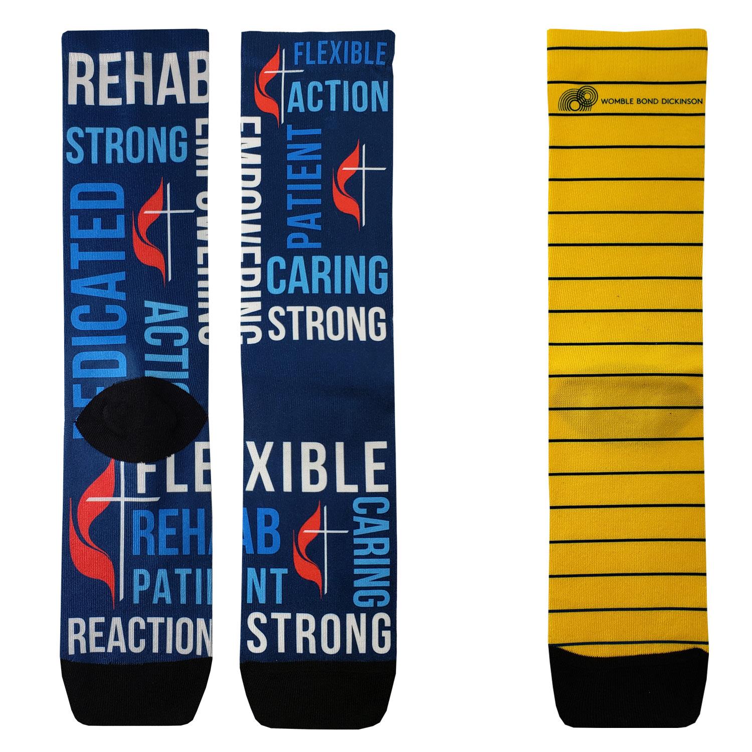 Full Color Couleurs Dye Sub Dress Socks 2