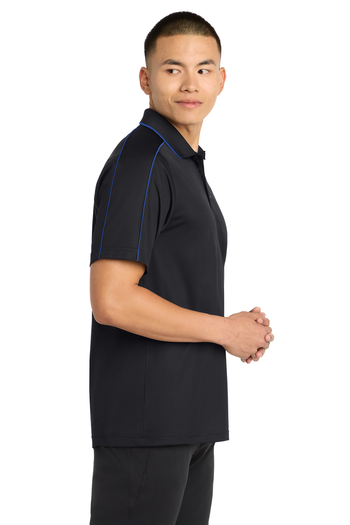 Sport-Tek Micropique Sport-Wick Piped Polo. ST653 39