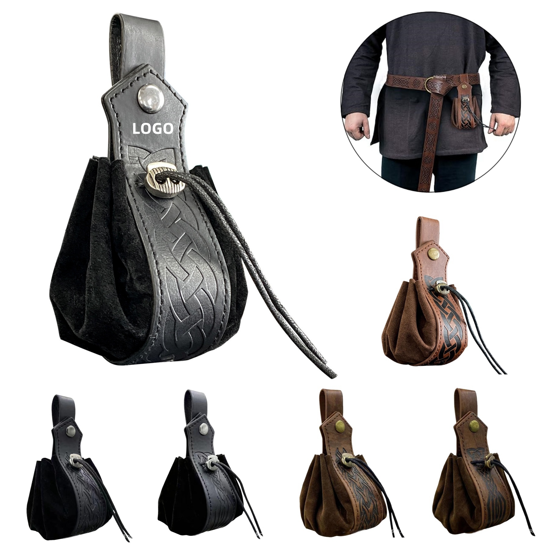 Medieval Vintage PU Leather Pouch 6