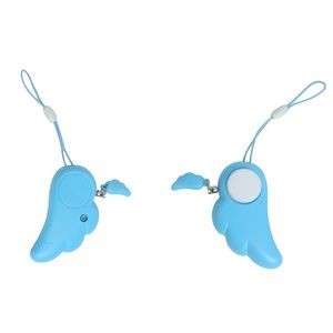 Wings Shaped Safety Alarm Keychain With LED Light And 120DB Panic Sound 12