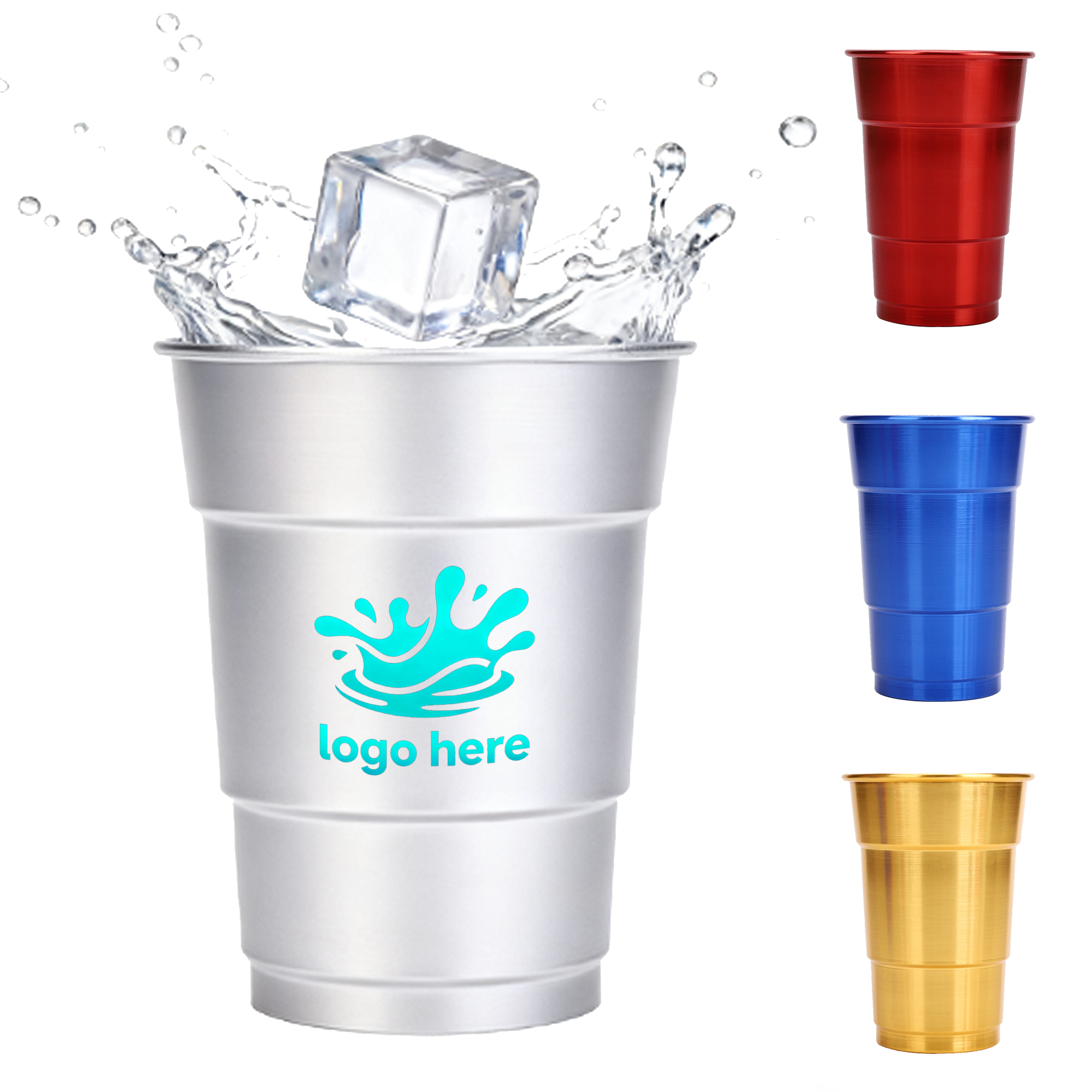16oz Disposable Aluminum Beer Tumbler 4