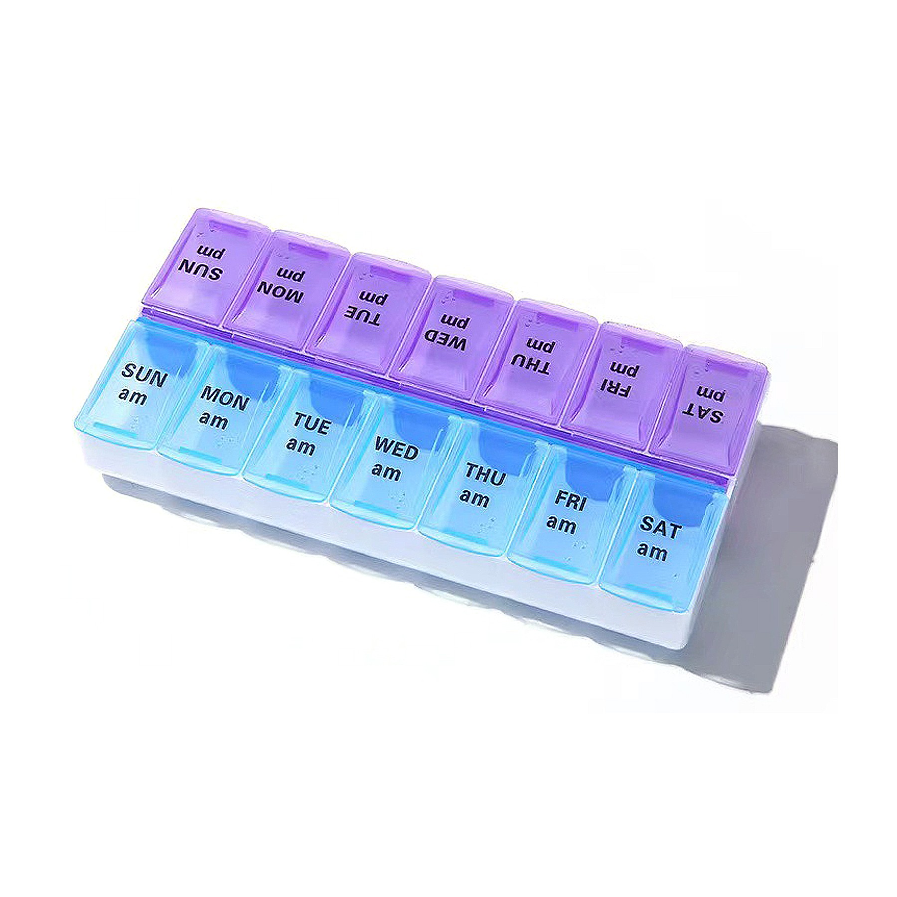 MOQ25 AM/PM 7 Days Pill Organizer Box 6