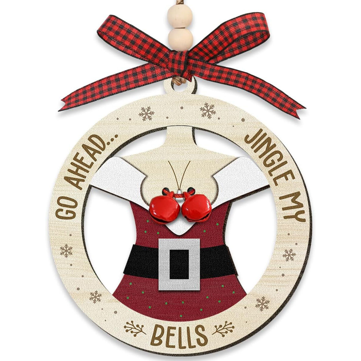 Fun wooden bell pendant 3
