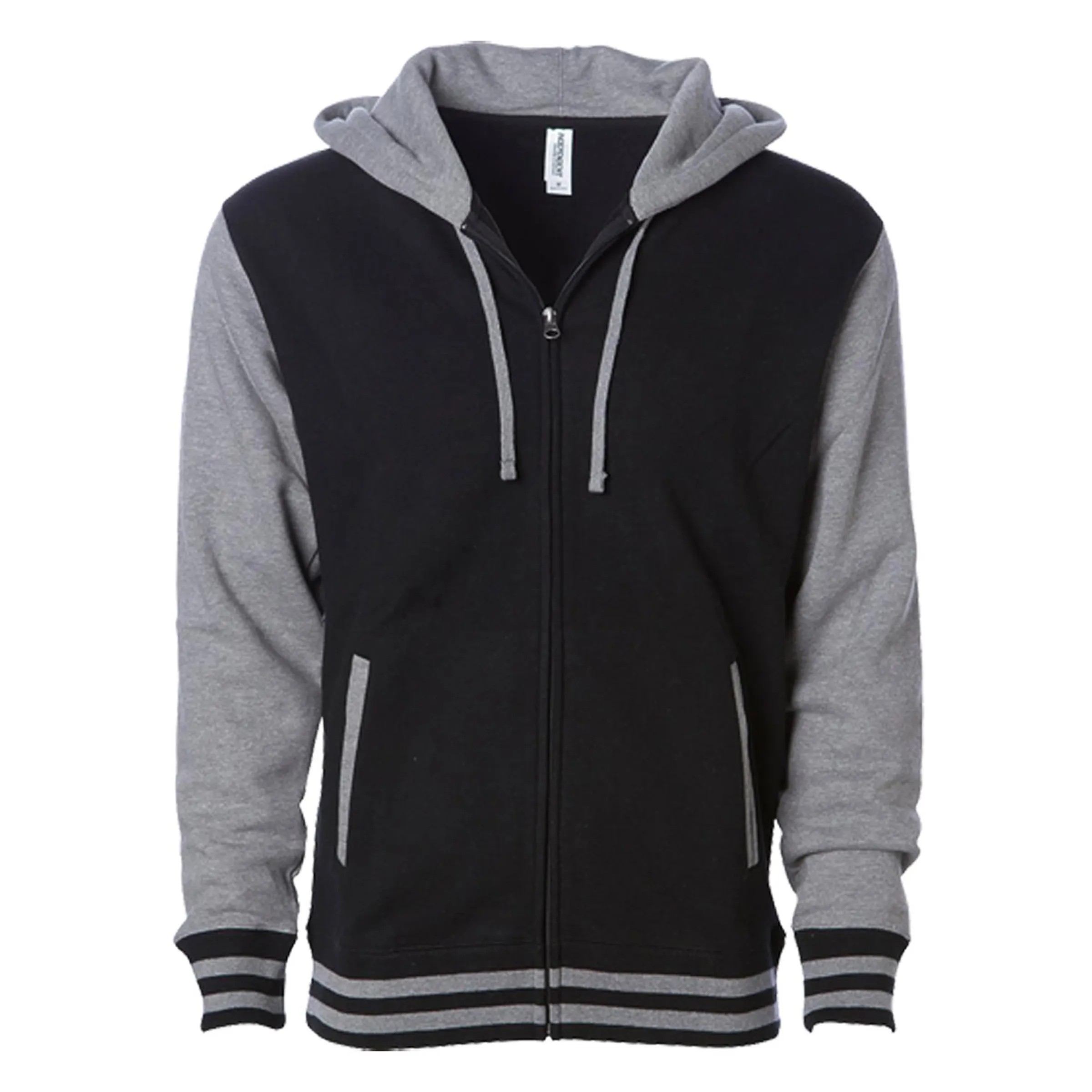 Independent Trading Co. Unisex Varsity Zip Hood 3