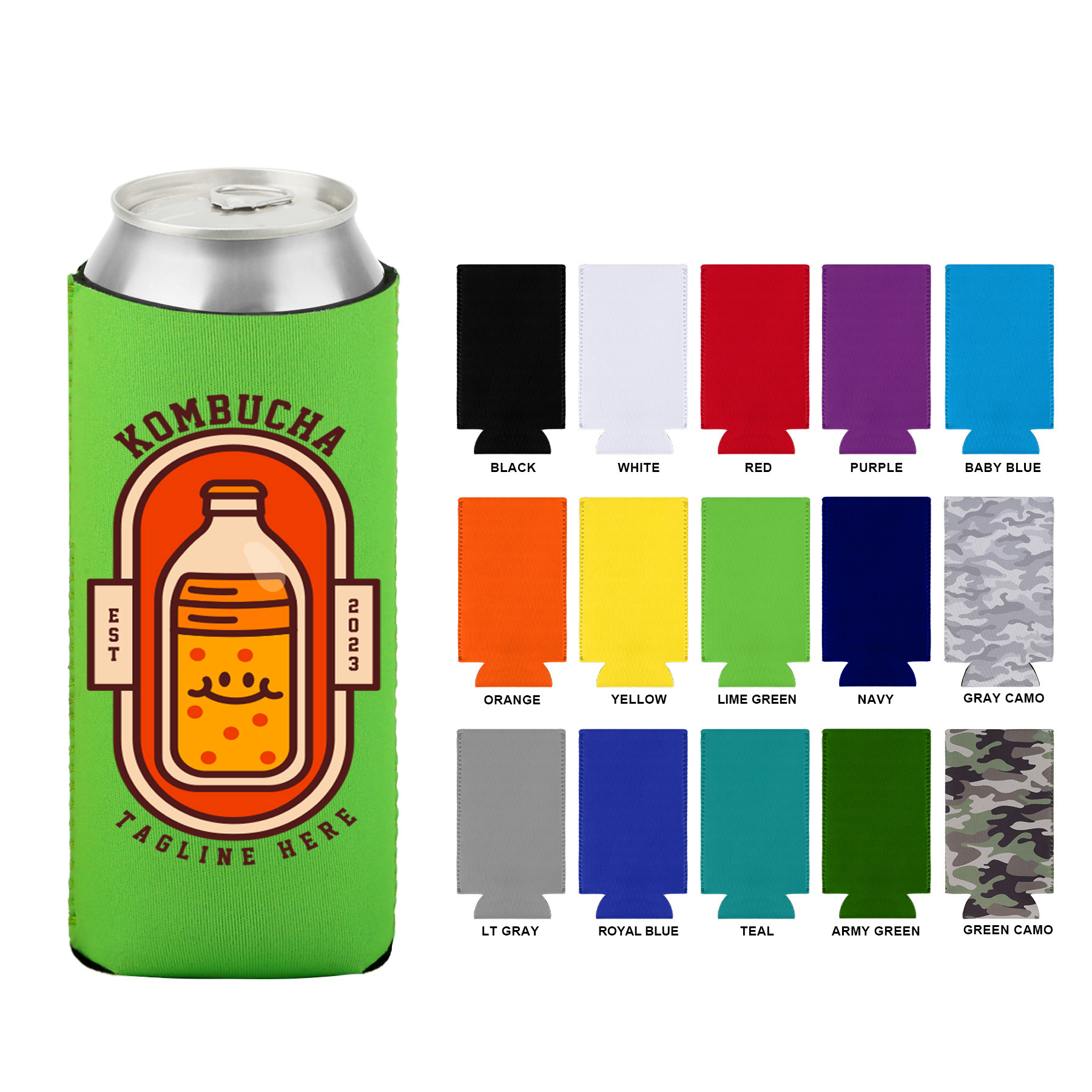 16Oz Tall Boy Can Cooler 12