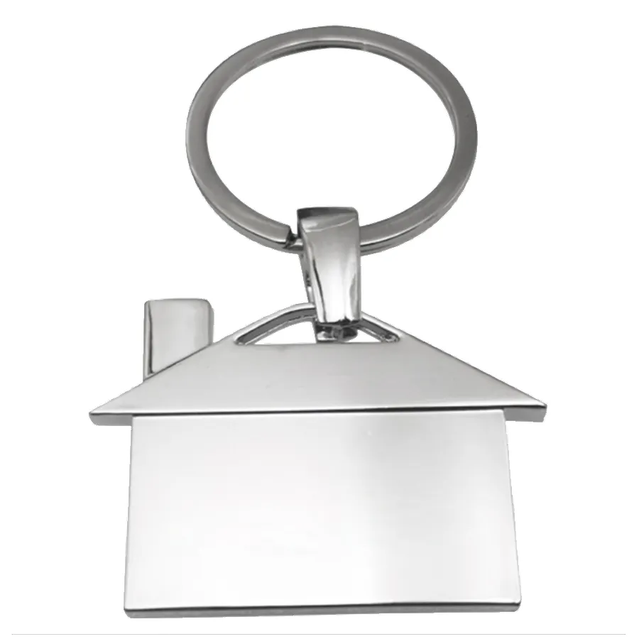 House-Shaped Metal Keychain 3