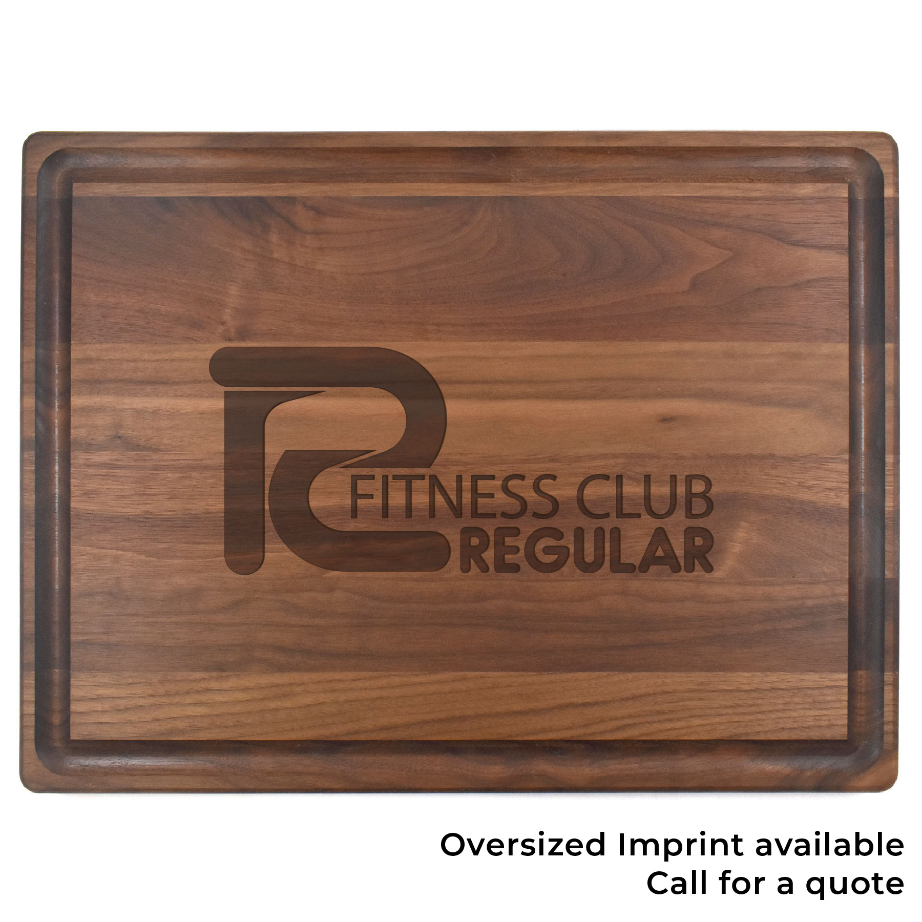 15" x 20" x 1 1/4" Walnut Rectangular Butcher Block with Juice Groove 6