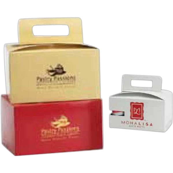 Colored Food Service Gable Box w/ Cup Holder (9"x6"x5) 1