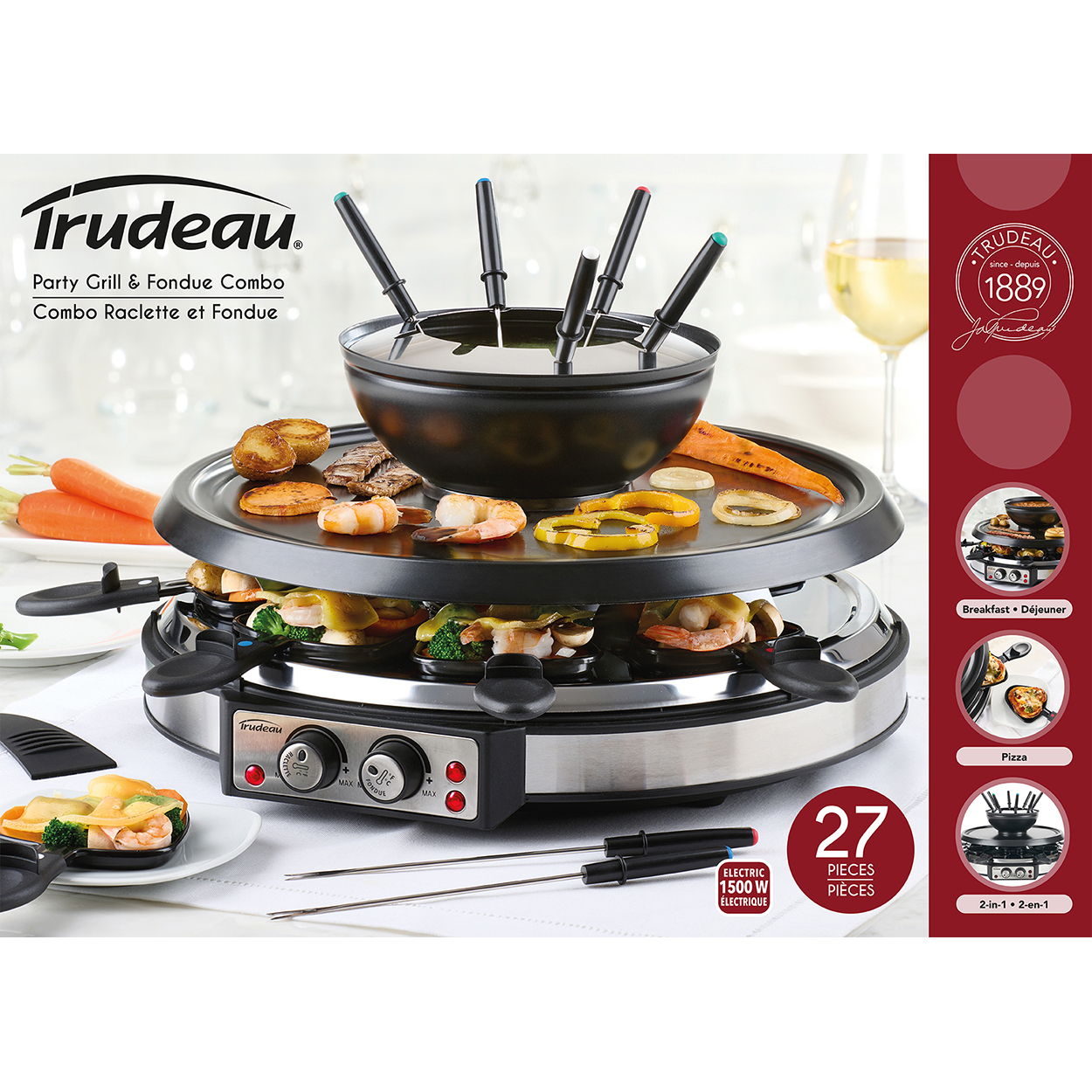 Party Grill + Fondue Combo for 8 3