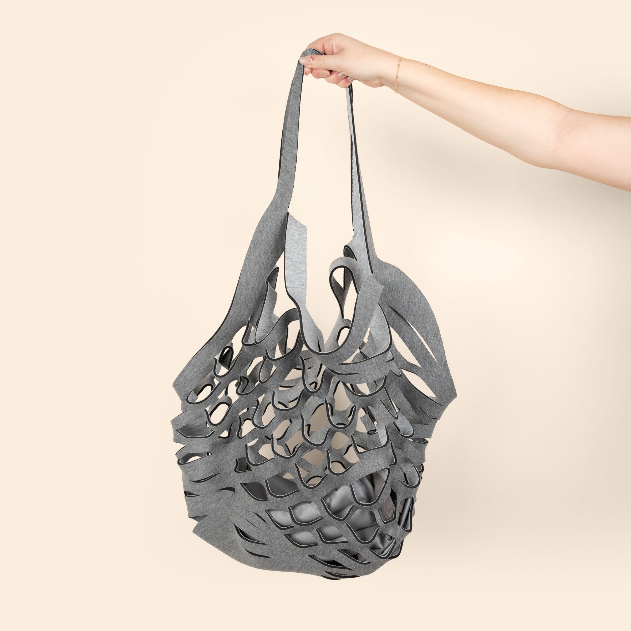 SEASIDE TOTE - HEATHERED JERSEY KNIT NEOPRENE