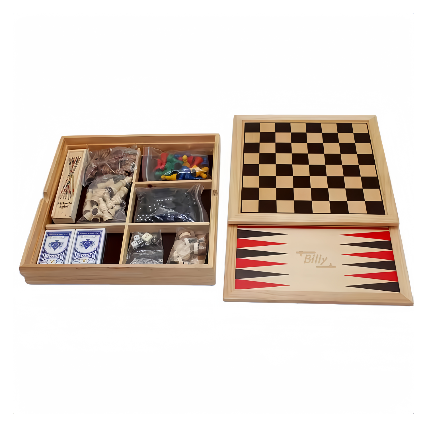 9 In 1 Both Backgammon And Chess Game Set