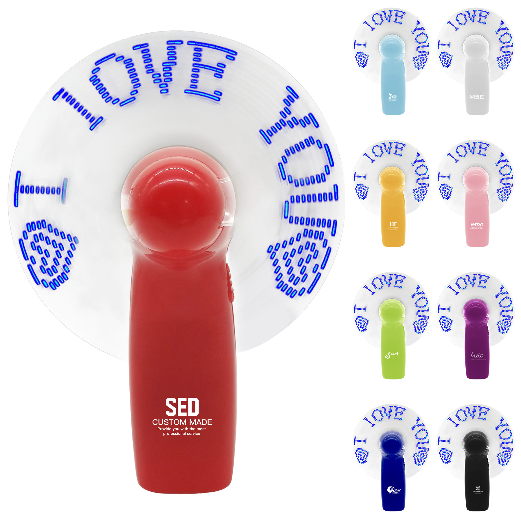 Portable Flash LED Fan 11