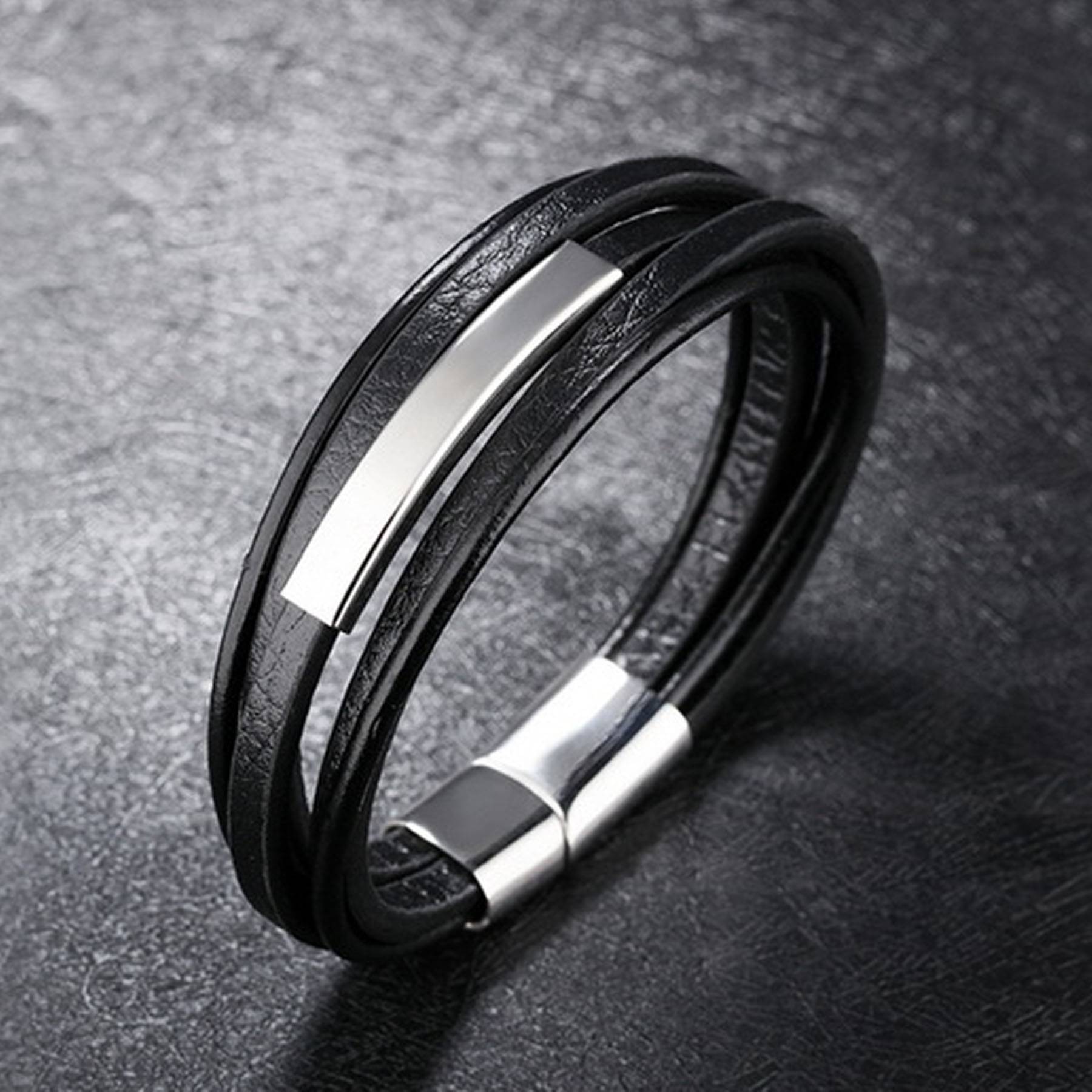 PU multi-layer fashion creative bracelet 4