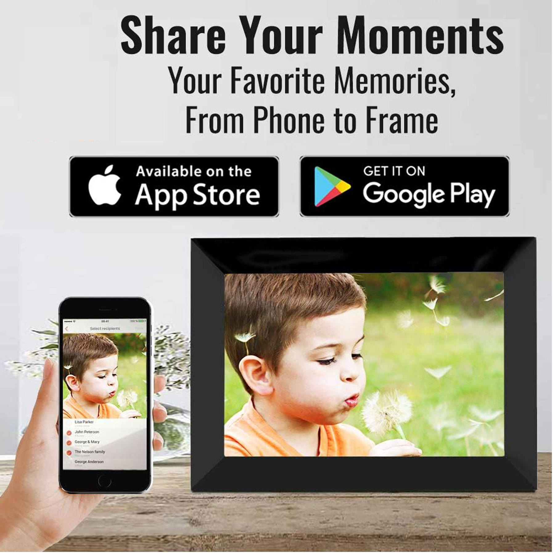 10.1" WiFi Digital Picture Frame with 16GB Storage 3